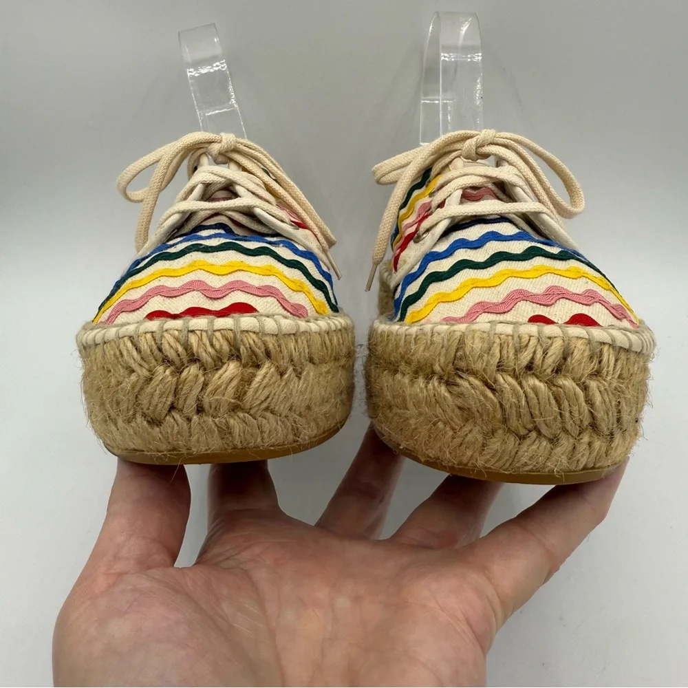 Loeffler Randall Alfie Espadrille Sneakers 38 Rainbow